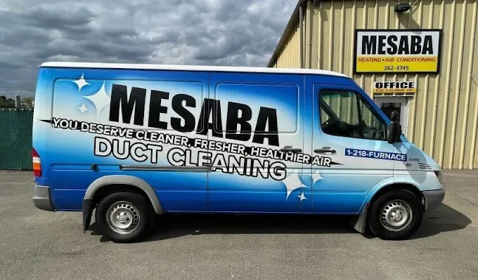 A Mesaba company truck