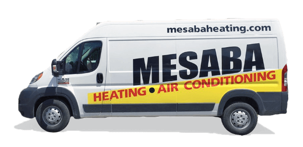 A Mesaba Heating & Air Conditioning Company Truck